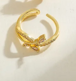 Funkelnde Statement-Ringe – Gold-Optik