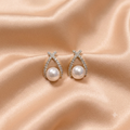 Elegante Perlen-Ohrstecker aus Edelstahl – Zeitlose Eleganz mit Zirkonia
