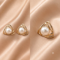 Elegante Edelstahl-Ohrstecker mit Perle – Zeitlos & Stilvoll