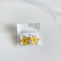 Blumen-Ohrringe in Gold-Optik